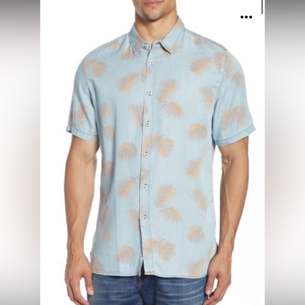 BARNEY COOLS HOLIDAY SHORT SLEEVE BUTTON-UP SHIRT
